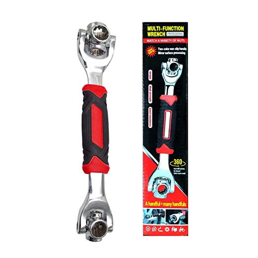 48-in-1 Tiger Wrench: 6-Point Universal Multi Socket With 360-Degree Rotating Head, Magnetic Spanner for Home and Car Repair